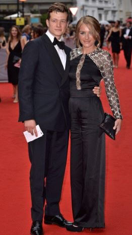 Asia Macey with her husband Edward at BAFTA for Downton Abbey tribute